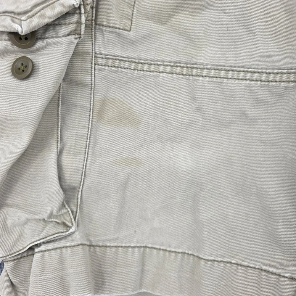 Polo Ralph Lauren Mens Khaki Tan Cotton Twill Cargo Shorts Size 36 Relaxed Fit